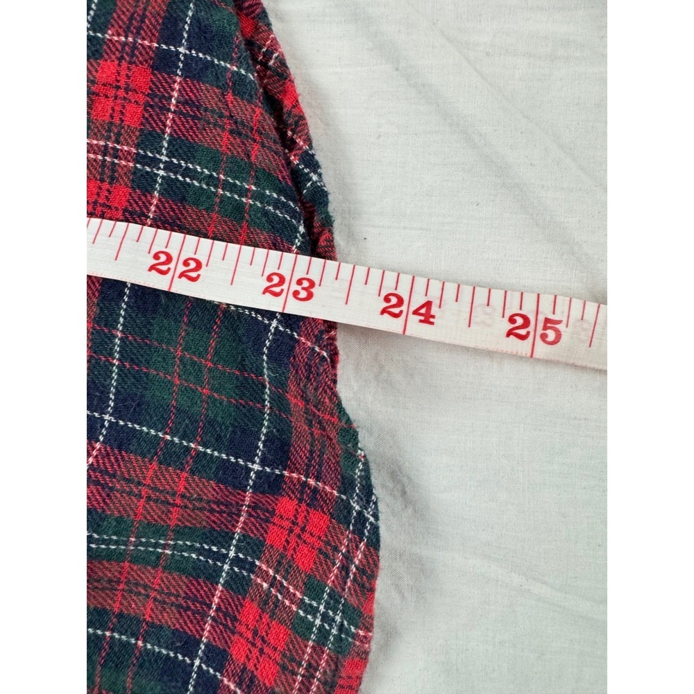 Lauren Ralph Lauren Plaid Pajama Set Women Small Red Green Classic Sleepwear PJ - Picture 7 of 16